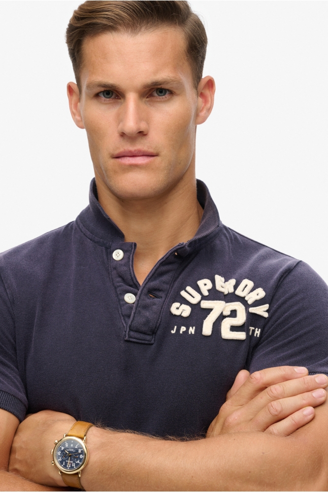 VINTAGE ATHLETIC POLO M1110396A 98t eclipse navy